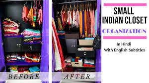 Small Indian Closet Organisation In Hindi With English Subtitles Youtube Closet Organisation Cupboards Organization Organisation Hacks