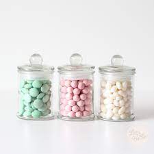 Jane Mini Glass French Apothecary Favour Jar Set Of 10 Leo Bella