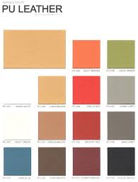 Pu Leather Color Chart Kb Office Furnitures Malaysia
