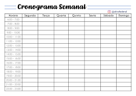 Descubra como organizar seus estudos para o enem 2021. Cronograma Semanal Rotina De Estudos Cronograma De Atividades Cronogramas De Estudo