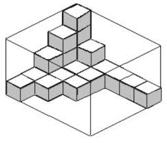 Sebuah kubus berukuran 5 x 5 x 5 disusun dari 125 kubus satuan. Twitter