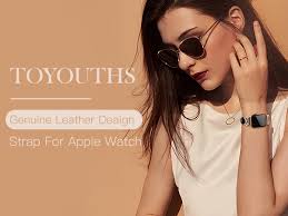 Amazon.com: TOYOUTHS Bow Leather Band Compatible with Apple Watch Band 49mm  45mm 44mm 42mm Women, Top Grain Leather Strap Thin Slim Dressy Wristband  for iWatch Ultra 2/1 SE 2/1 Series 9 8