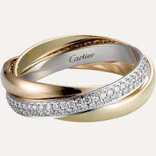 Die kollektion trinity von cartier gibt es in verschiedenen ausführungen: Crb4086000 Trinity Ring Kleines Modell Weissgold Gelbgold Rosegold Diamanten Cartier