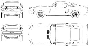 Mustang Shelby Gt 500 1967 Blueprint Download Free Blueprint For 3d Modeling Mustang Shelby Ford Mustang Shelby Shelby Gt500