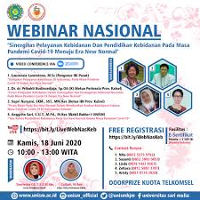 Lumayan kan buat koleksi, hehe. Materi Webinar Nasional Kebidanan Unism 2020 Universitas Sari Mulia