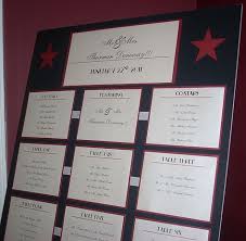 1940s Seating Chart Wedding Accessories Hollywood