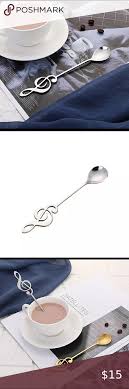 nwt 1pc stainless steel music note spoon vintage tupperware starbucks christmas nespresso lattissima