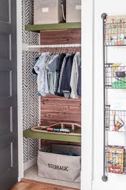 Frame your bed with shelves to gain storage space and room to display all of your favorite books, photos, and collections. Small Kids Closet Makeover With Organization Cherished Bliss