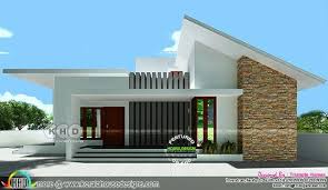 Contemporary 1200 Sq Ft Single Storied Home Kerala Home Design Kerala House Design Flat Roof House Contemporary House Exterior