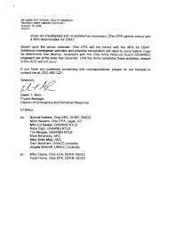 The Ravenna Army Ammunition Plant and the Ohio Environmental Protection  Agency Correspondences for CY2008