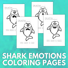 This collection includes mandalas, florals, and more. Free Printable Shark Emotions Color And Write Pages
