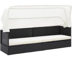 Shop a variety of patio furniture, outdoor seating, accent & coffee tables and outdoor dining sets today! Vidaxl Garden Sofa With Umbrella Resin Black White Ab 194 55 Preisvergleich Bei Idealo De