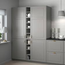 We've designed hundreds of kitchens with ikea cabinets and we definitely suggest using the veddinge doors as an alternative. Tornviken Grey Open Cabinet Width 20 0 Cm Height 80 0 Cm Ikea