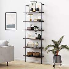 A wide variety of ladder bookshelf options are available to you, you can also choose from industrial, contemporary and european ladder bookshelf,as well as from wooden, bamboo, and metal. George Oliver Dawud 85 H X 30 W Metal Ladder Bookcase Wall Mounted Bookshelves Bookcase Wall Ladder Bookcase