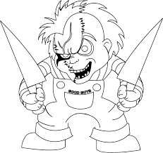 Tiffany loves pda but since chucky doesn't like to show his feelings in public, she lay all her love on you. Seed Of Chucky Tiffany Coloring Pages