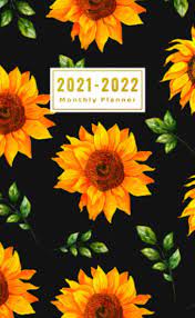Download 2021 2022 Monthly Planner Cute Yellow Sunflower On Black Cover Small Size 2 Year 2021 2022 Monthly Planner Diary Calendar Two Year Schedule Agenda With Password Log Birthday Log Notebook Bludevplanners 9798560520939 Amazon Com Books