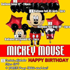 Syaikhuna tuan guru bajang kh. Detail Gambar Ready Stock Malaysia Set Belon Majlis Hari Jadi Tema Mickey