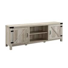 Searching through an array of tv stand sizes doesn't have to feel tricky. Walker Edison Furniture Company 70 In White Oak Composite Tv Stand 75 In With Doors Hd70bdsdwo The Home Depot