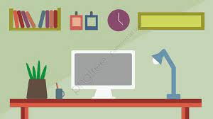 مكتب الأعمال المنزلية مكتب مكتب الأعمال الجدول الكمبيوتر المثال التوضيحي صورة توضيحية على pngtree غير محفوظة الحقوق in 2021 business office business illustration office desk