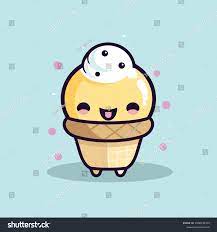 Cute Kawaii Ice Cream Chibi Mascot Stock Vector (Royalty Free) 2296142371 |  Shutterstock