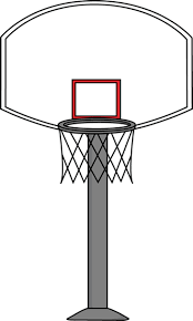 Basketball Goal Clip Art Basketball Goal Image Basketball Goals Basketball Crafts Basketball Birthday