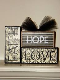 Faith Hope Love Wooden Block Decor Etsy Wood Block Crafts Wood Crafts Block Craft