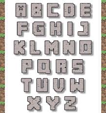Create minecraft fonts for use in resource packs. Free Printable Minecraft Letters Google Search Minecraft Font Printable Minecraft Free Printable Minecraft