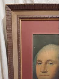 Retrato enmarcado de George Washington encargado en el bicentenario de 1932 