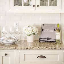 white kitchen backsplash