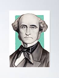 English Philosopher John Stuart Mill illustration " Poster for Sale by  Litstoy