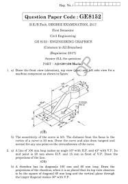 Ge8152 Engineering Graphics Question Papers New Question Paper This Or That Questions Paper News