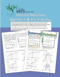 Interval Notation Vizual Notes And Domain Range Box With Cards Notations Number Line Real Numbers