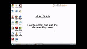 You can select text and press ctrl + c to copy it to your docu­ment. Learn German How To Select And Use The German Keyboard Youtube