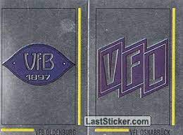 Looking for the definition of vfb? Sticker W26 Wappen Vfb Oldenburg Vfl Osnabruck Panini German Football Bundesliga 1990 1991 Laststicker Com