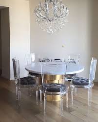 This dining table is perfect to introduce a sleek and edgy style to the kitchen or dining room. Newly Lucite Clear Acrylic Dining Room Chairs Stool Living Room Modern Furniture Factories Buy Dining Room Chair Clear Acrylic Chairs Furniture Chair Product On Alibaba Com