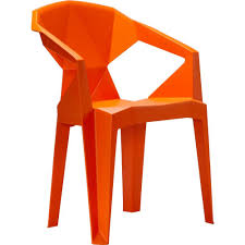 Vifah 3d Stacking Plastic Outdoor Dining Chair 2 Chairs Included In Orange V1716 The Home Depot Outdoor Dining Chairs Flexible Furniture Outdoor Chairs