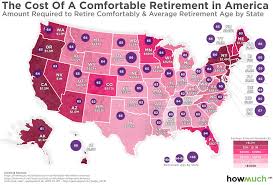 Mapped How Much You Need To Retire Comfortably In Each State
