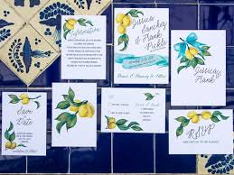 Citrus Italian Themed Wedding Invitations With Matching Envelope Wedding Invitations Themed Wedding Invitations Custom Wedding Invitations