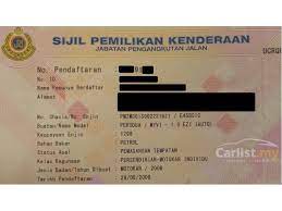 Anda juga boleh terus minta pegawai jpj tadi untuk buatkan insurans kereta dan roadtax yang baru pada ketika yang sama. Sijil Pemilikan Kenderaan In English