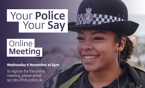 Suffolk police chiefs to hold final public meeting of the year online
