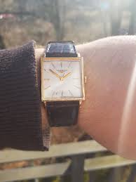 Square watches for men and women stainless steel mens square watch with date waterproof analog quartz fashion business casual wristwatch. Longines Vintage Gold Square Watch Watches