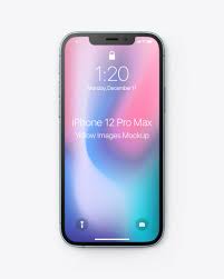 Midnight green, space gray, gold, silver, and. Apple Iphone 12 Pro Max Pacific Blue Mockup In Device Mockups On Yellow Images Object Mockups