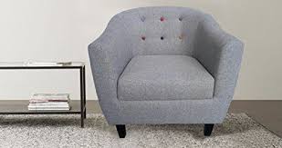 Jayden Tub Chair Tufted Button Back Grey Fabric Modern Comfy Armchair 99 99 Comfy Armchair Living Room Tub Chair Furniture
