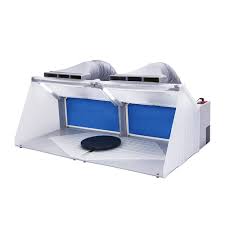 Ophir 2 Sets Of Airbrush Spray Booth Kit With Led Lighting Filter Portable Paint Spray Booths For Model Hobby Crafts Nails Cake T Shirt 2