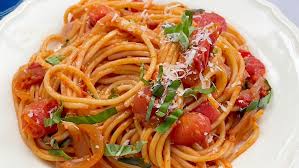 Spaghetti with Red Wine Sangria Sauce ...