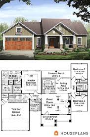 See more ideas about house plans, house, bungalow style house plans. Craftsman Style House Plan 3 Beds 2 Baths 1509 Sq Ft Plan 21 246 Craftsman House Plans Craftsman Style House Plans Bungalow House Plans