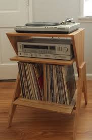 Atomic Record Player Stand Vinyl Lp Storage Cabinet Now In Birch Plywood Record Player Stand Lp Storage Cabinet Lp Storage
