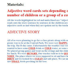 Image Result For Short Story With Adjectives Adjective Words Adjectives Word Cards