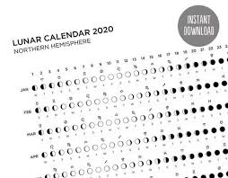 2020 2021 Lunar Calendar Minimal Printable Moon Phases Etsy In 2020 Lunar Calendar Calendar Lunar