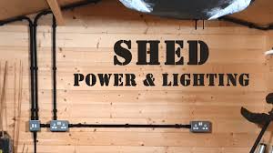 Shed Rewire Power And Lighting Youtube
